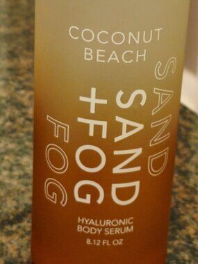 Sand & Fog Coconut Beach Hyaluronic Body Serum 8.12 oz BRAND NEW
